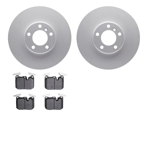 Dynamic Friction Co 4502-31231, Geospec Rotors with 5000 Advanced Brake Pads, Silver 4502-31231
